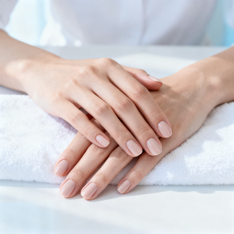Manicura · uñas cuidadas con acabado natural
